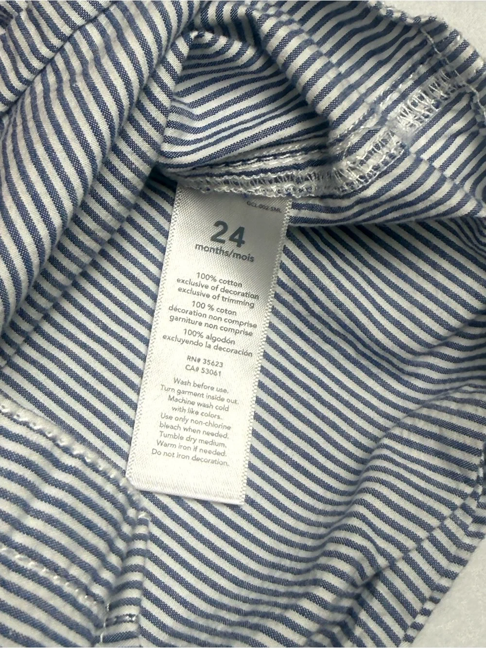 Carter’s Toddler Boys Blue & White Striped Button-Up Shirt